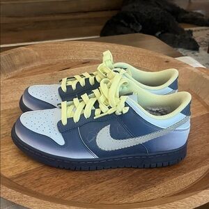 Nike Dunks Yellow and Purple Sneakers